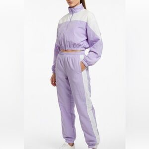 Lavender and White Sportswear or Lilac Windbreaker Set